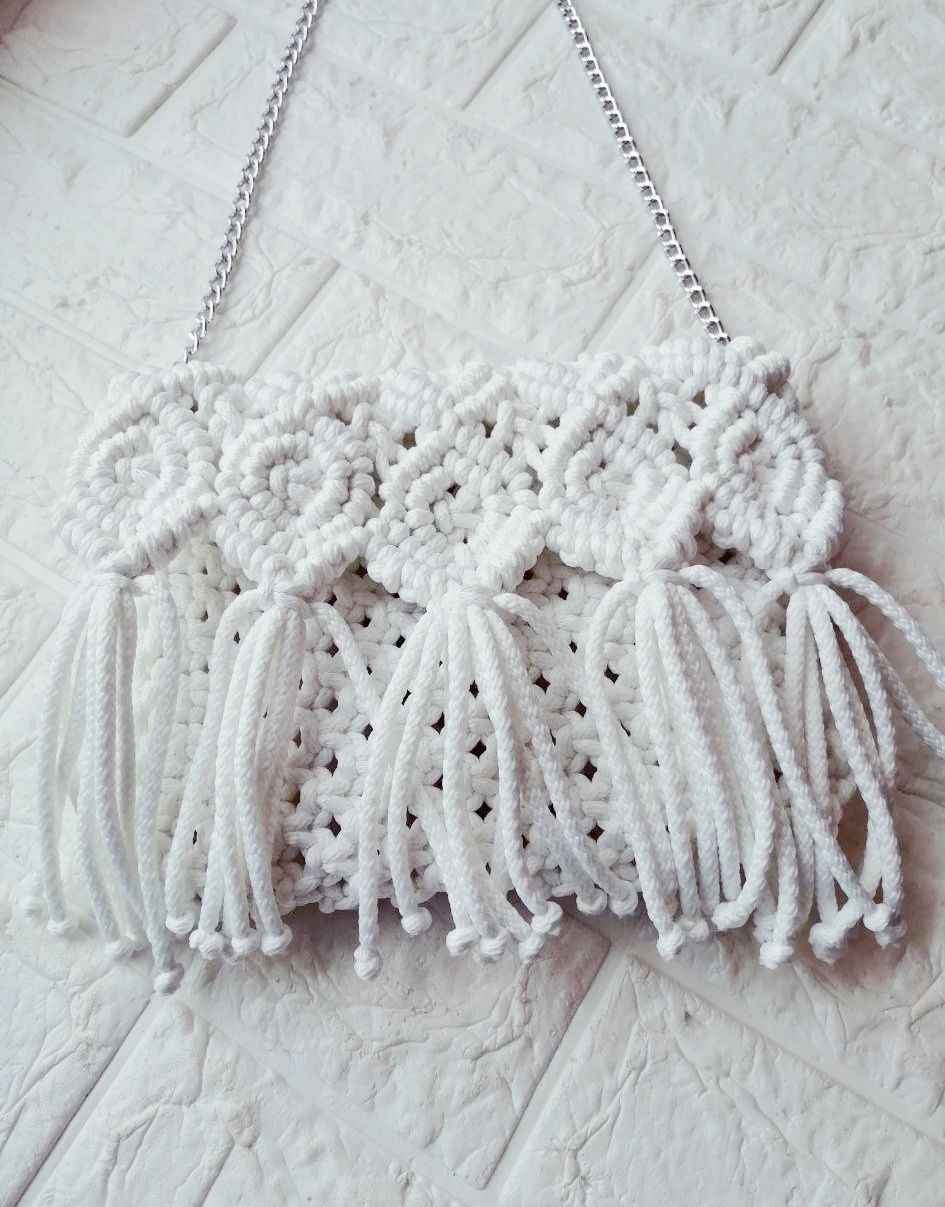 belaya-pletenaya-sumka-ruchnoj-raboty Плетеная сумка, цвет: белый, ручная работа