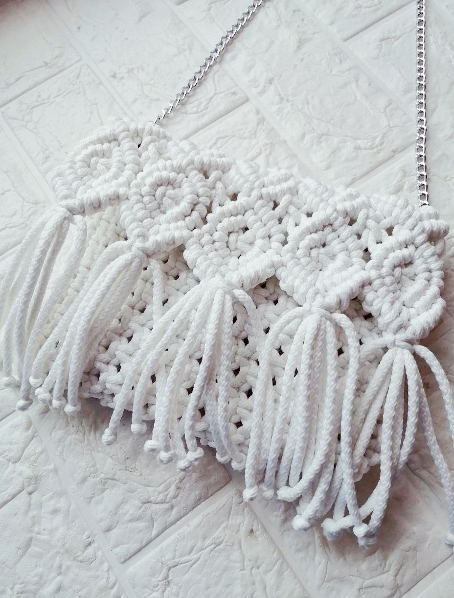 belaya-pletenaya-sumka-ruchnoj-raboty Плетеная сумка, цвет: белый, ручная работа