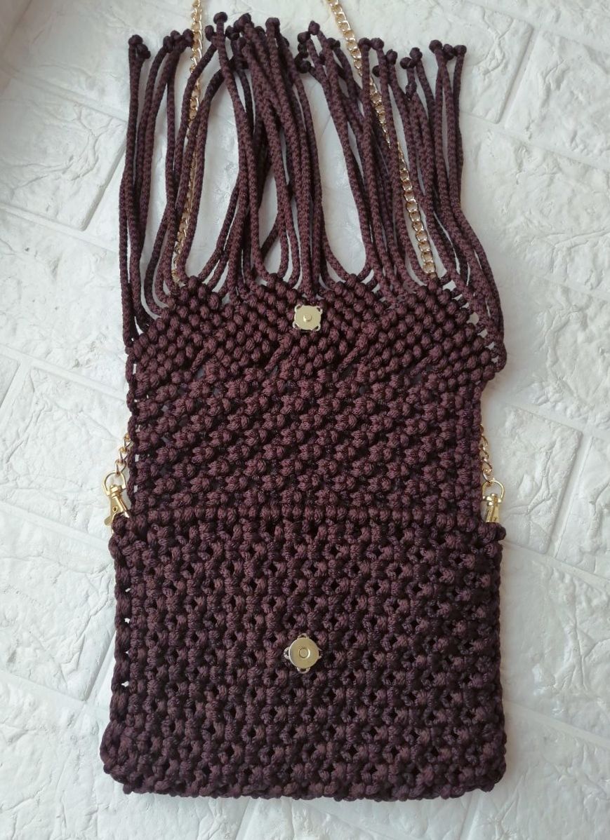 pletenaya-sumka-czvet-gorkij-shokolad-ruchnaya-rabota Плетеная сумка, цвет: горький шоколад, ручная работа