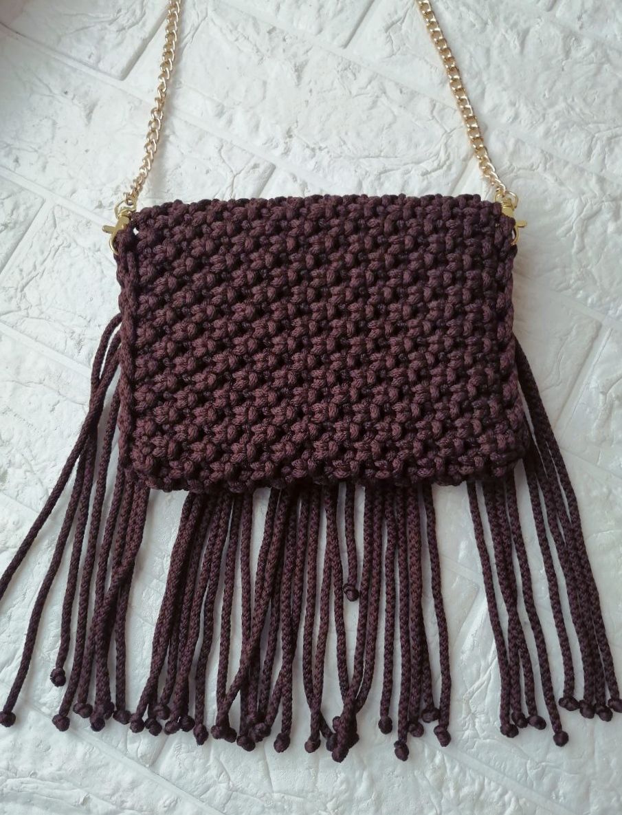 pletenaya-sumka-czvet-gorkij-shokolad-ruchnaya-rabota Плетеная сумка, цвет: горький шоколад, ручная работа