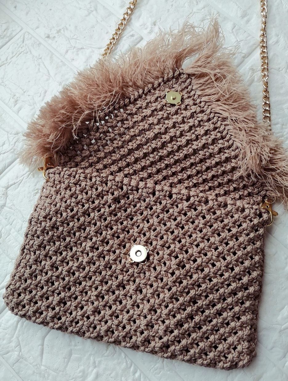 pletenaya-sumka-czvet-molochnyj-shokolad-ruchnaya-rabota Плетеная сумка, цвет: молочный шоколад, ручная работа