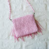 Плетеная сумка, цвет: розовый, ручная работа Плетеная сумка, цвет: розовый, ручная работа